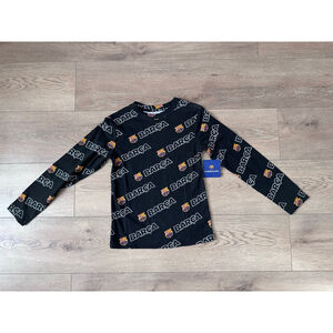 Boys FC Barcelona Long Sleeve Tee S Black Red